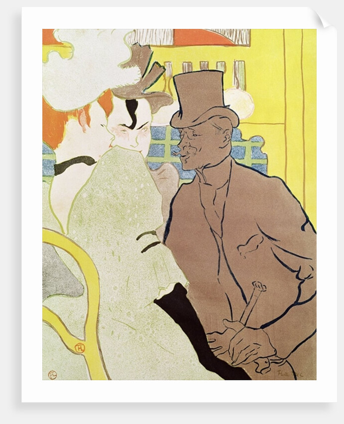 The Englishman at the Moulin Rouge, 1892 by Henri de Toulouse-Lautrec