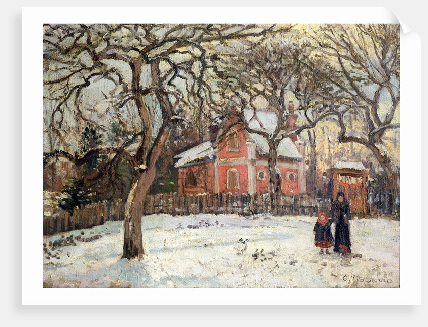 Chestnut Trees at Louveciennes, c.1871-2 by Camille Pissarro