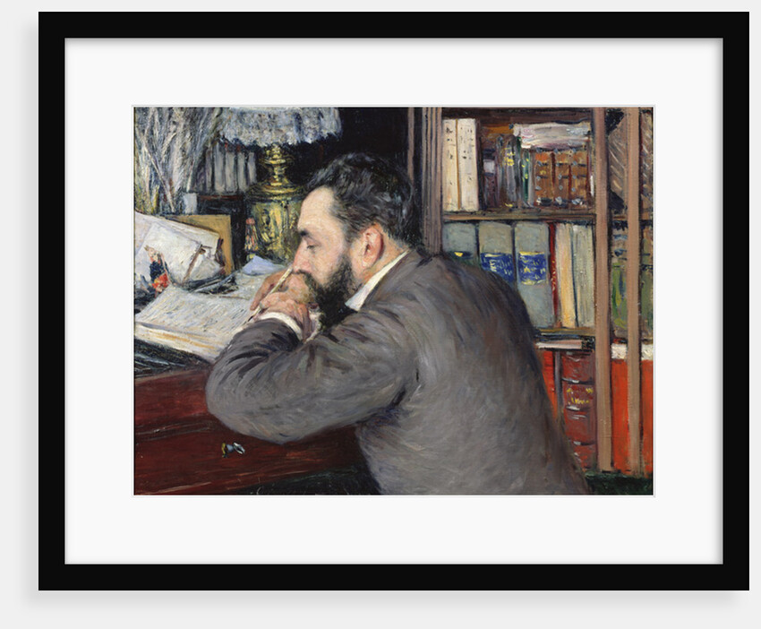 Portrait of Henri Cordier, teacher at the School of Oriental Languages, 1883 by Gustave Caillebotte