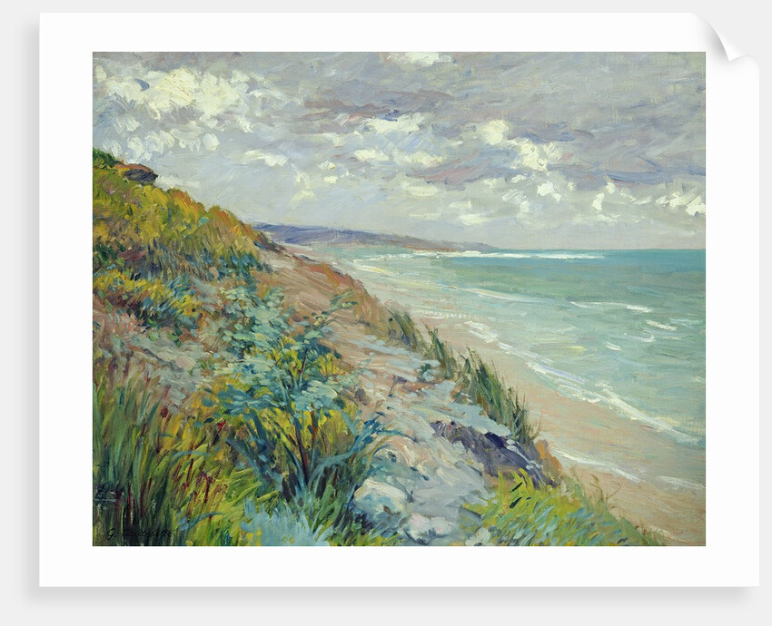 Cliffs by the sea at Trouville by Gustave Caillebotte