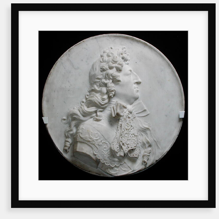 Portrait medallion of Louis XIV c.1685 by Pierre Puget