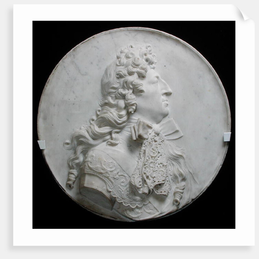 Portrait medallion of Louis XIV c.1685 by Pierre Puget