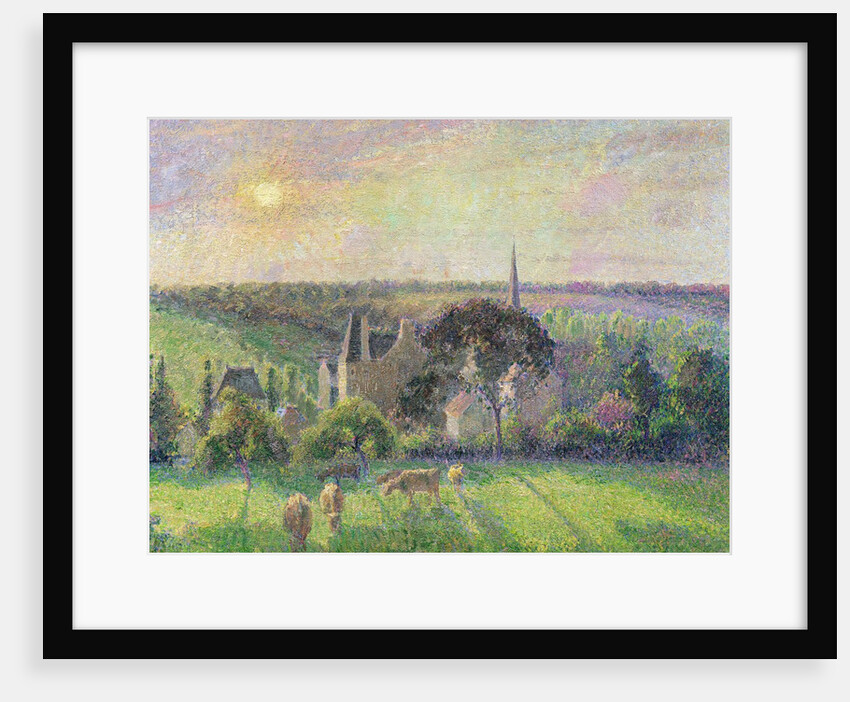 The Church and Farm of Eragny, 1895 by Camille Pissarro