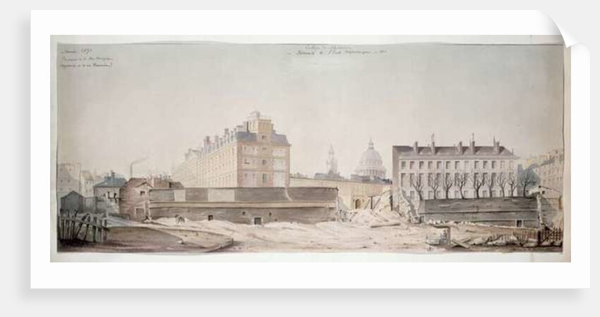 The Hole in the Rue Monge, the College of Navarre and the Polytechnic School of Paris, 1870 by French School