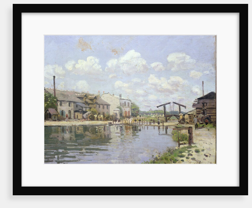 The Canal Saint-Martin, Paris, 1872 by Alfred Sisley