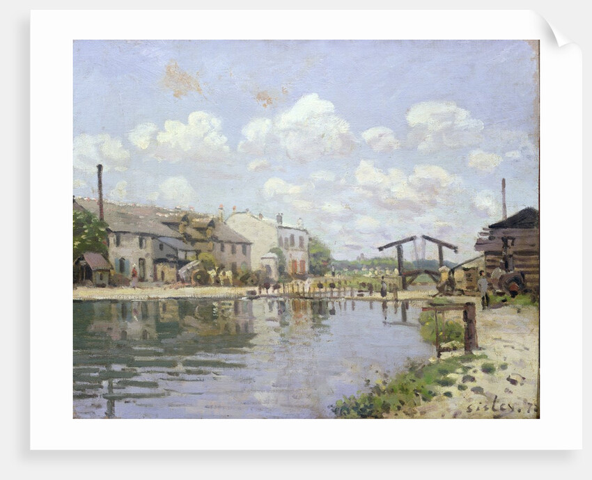 The Canal Saint-Martin, Paris, 1872 by Alfred Sisley