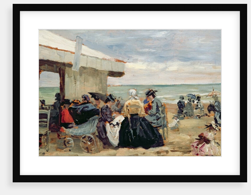 A Beach Scene by Eugene Louis Boudin