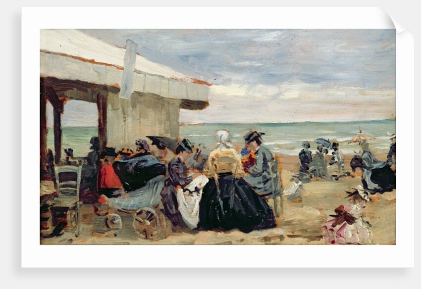 A Beach Scene by Eugene Louis Boudin