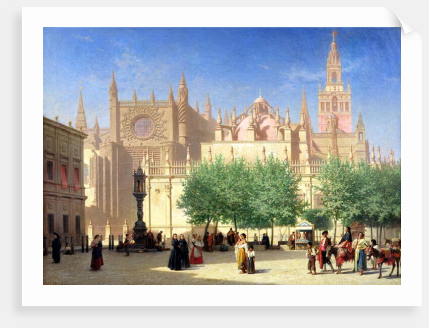 The Cathedral of Sevilla, 19th century by Achille Zo