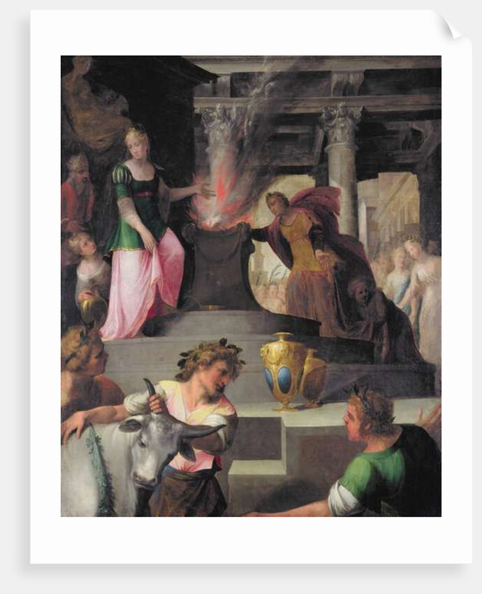 Hyante and Climene offering a sacrifice to Venus by Toussaint Dubreuil