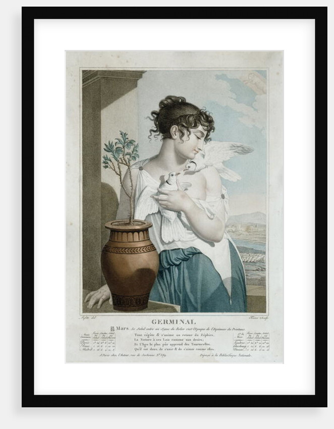 Germinal, seventh month of the Republican Calendar, engraved by Tresca, c.1794 by Louis Lafitte