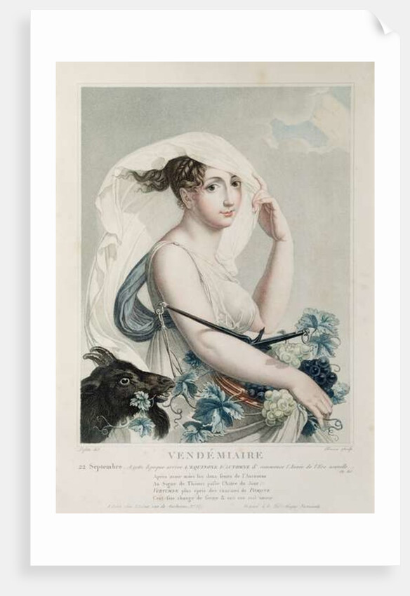 Vendemiaire, first month of the Republican Calendar by Louis Lafitte