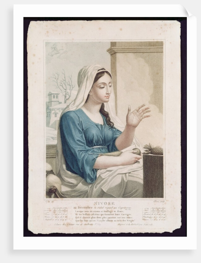 Nivose, fourth month of the Republican Calendar by Louis (after) Lafitte