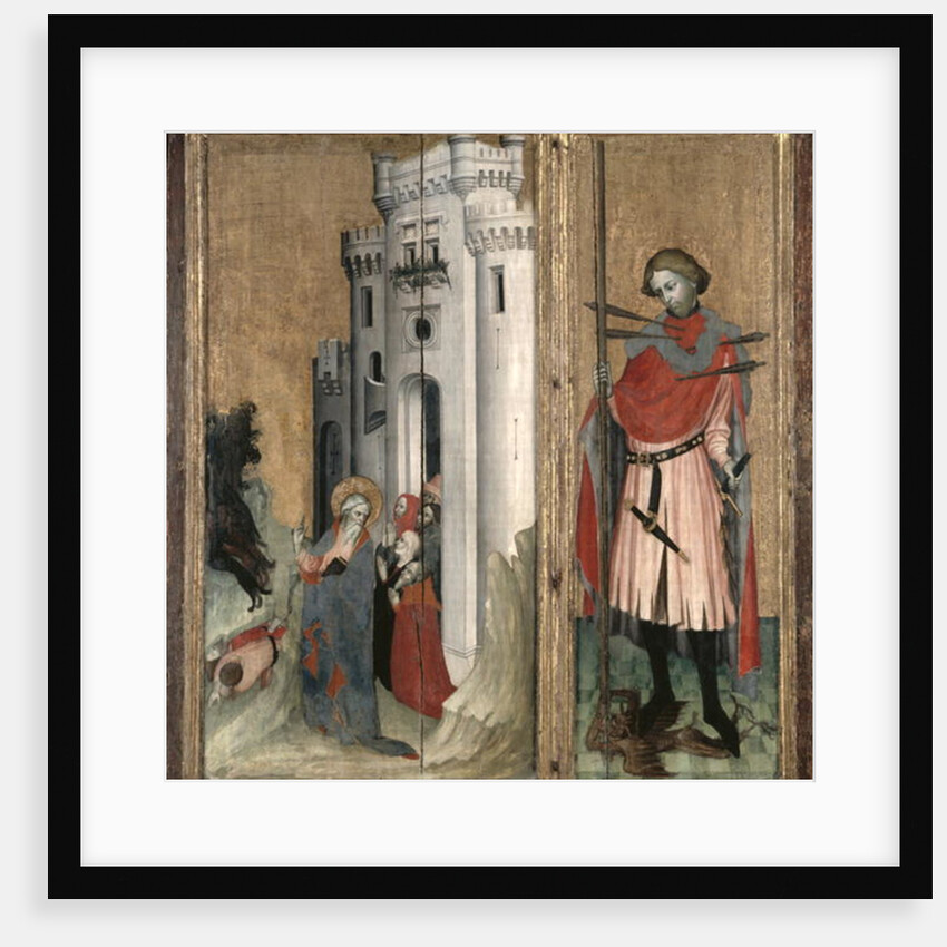 St. Andrew Chasing Demons from the Town of Nicaea and St. Sebastian by French School