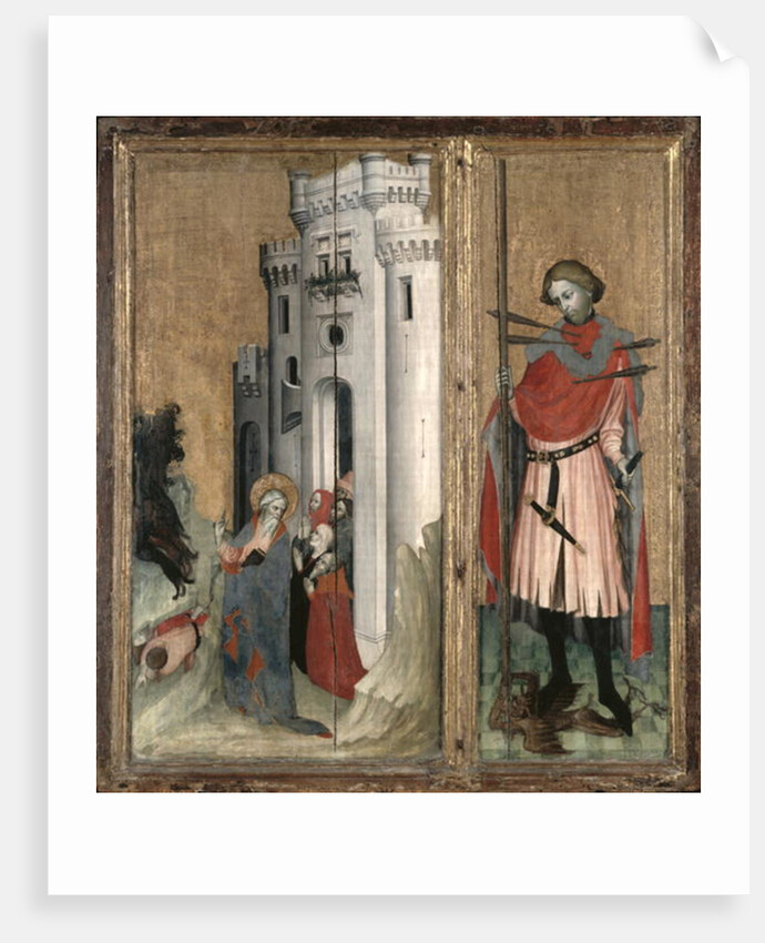 St. Andrew Chasing Demons from the Town of Nicaea and St. Sebastian by French School