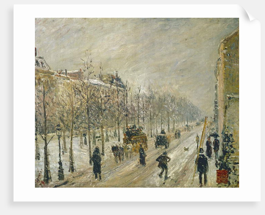 The Boulevards under Snow, 1879 by Camille Pissarro
