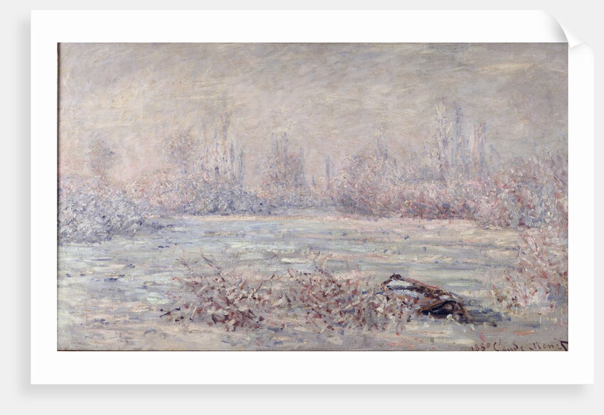 Frost near Vetheuil, 1880 by Claude Monet