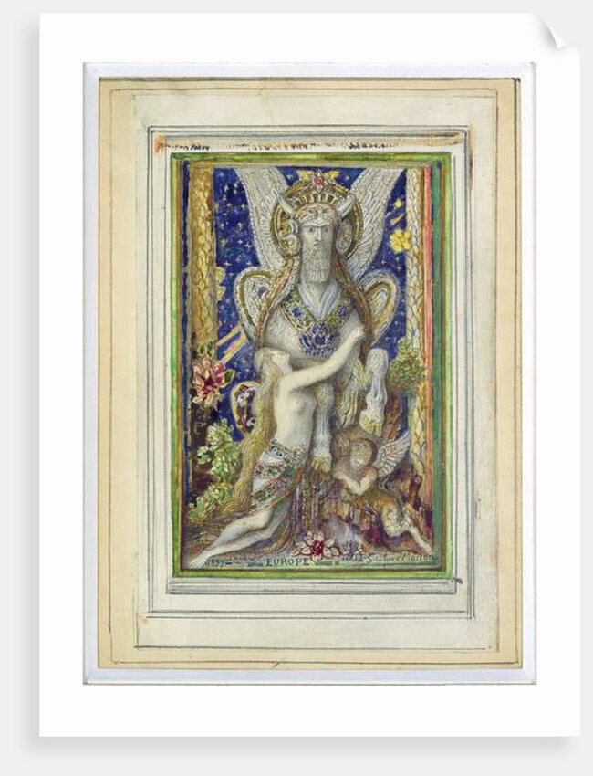 Europa, 1897 by Gustave Moreau