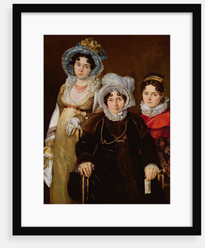 Portrait of Madame de Tangry and her Daughters, after 1816 by French School
