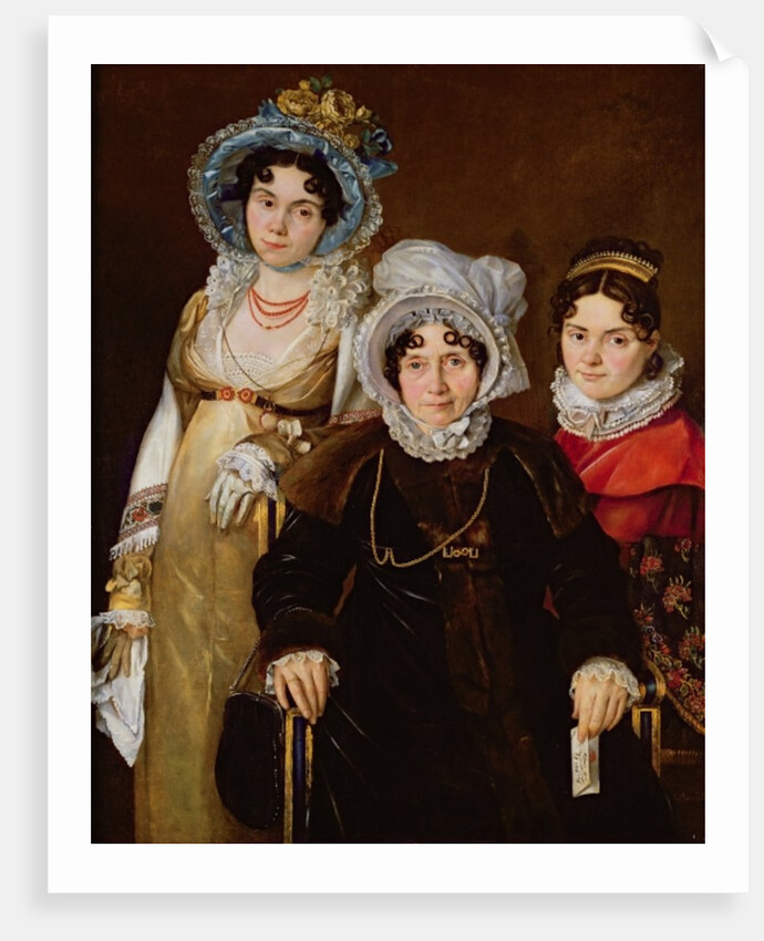 Portrait of Madame de Tangry and her Daughters, after 1816 by French School