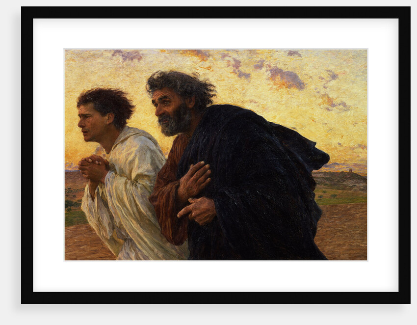 The Disciples Peter and John Running to the Sepulchre on the Morning of the Resurrection, 1898 by Eugene Burnand