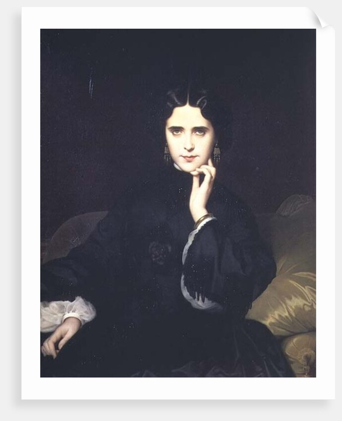 Portrait of Jeanne de Tourbay 1862 by Eugene Emmanuel Amaury-Duval