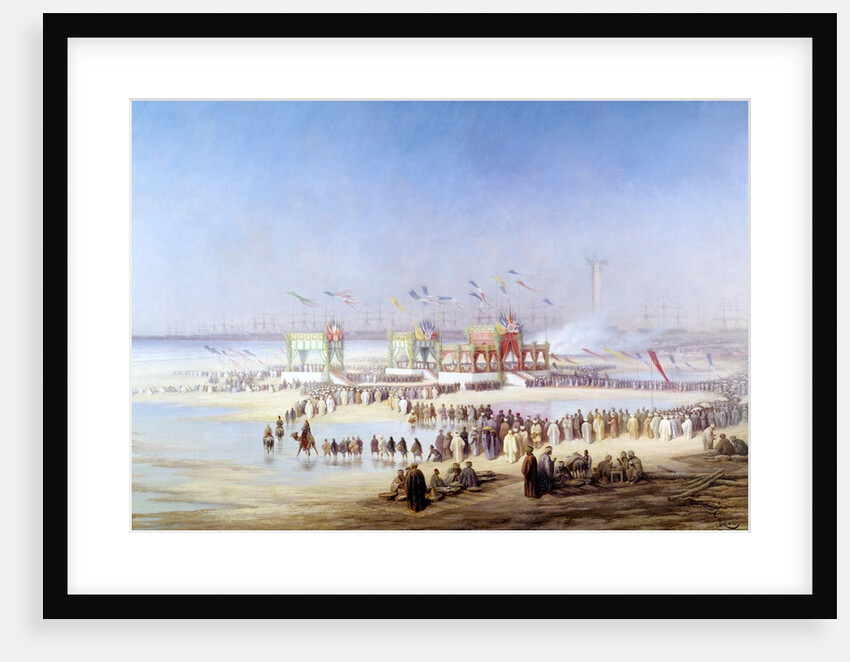 The Inauguration of the Suez Canal by the Empress Eugenie, 17th November 1869 by Edouard Riou