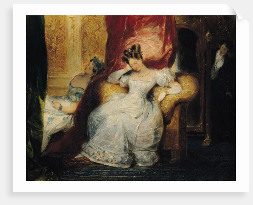 Seated young women, 1827 by Eugene Deveria