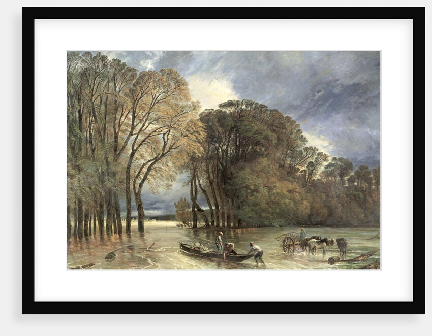 The Flood at Saint-Cloud, 1855 by Paul Huet