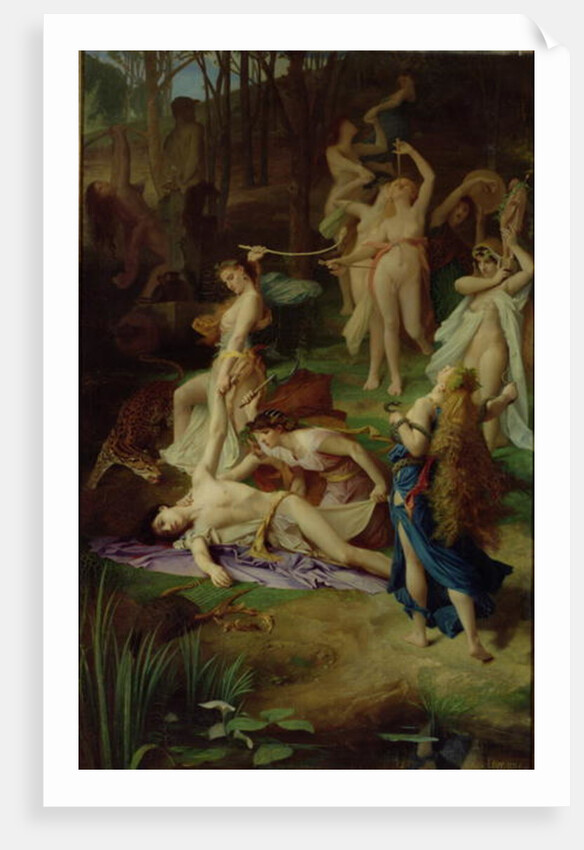 The Death of Orpheus, 1866 by Emile Levy