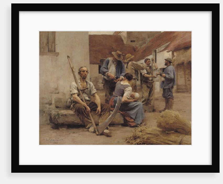 Paying the Harvesters, 1882 by Leon Augustin Lhermitte