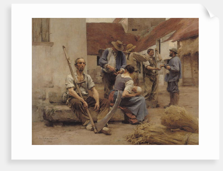 Paying the Harvesters, 1882 by Leon Augustin Lhermitte