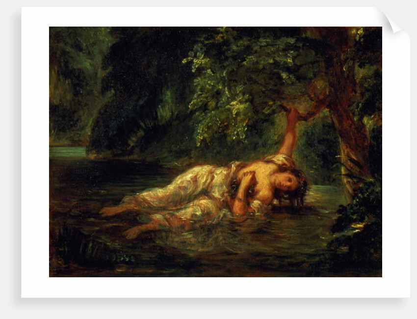 The Death of Ophelia, 1844 by Ferdinand Victor Eugene Delacroix