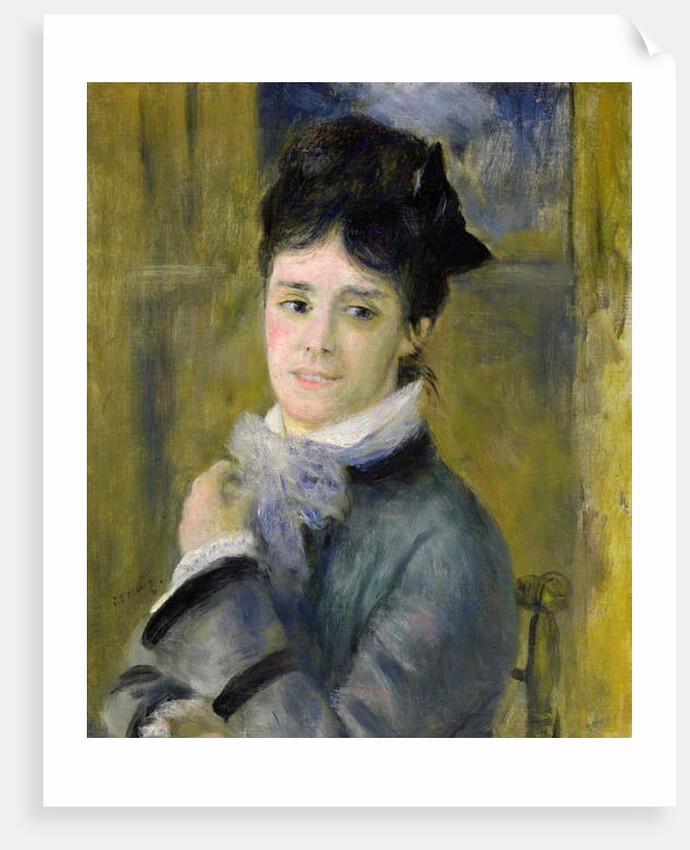 Portrait of Madame Claude Monet 1872 by Pierre Auguste Renoir