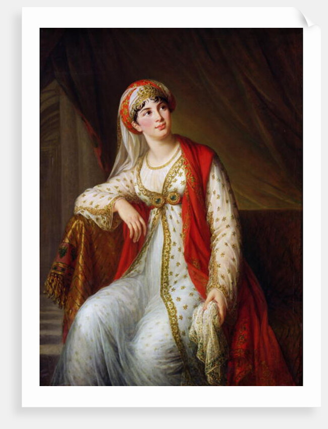 Madame Giuseppina Grassini in the Role of Zaire, 1805 by Elisabeth Louise Vigee-Lebrun