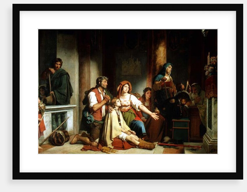 The Prayer to the Madonna, 1831 by Jean Victor Schnetz