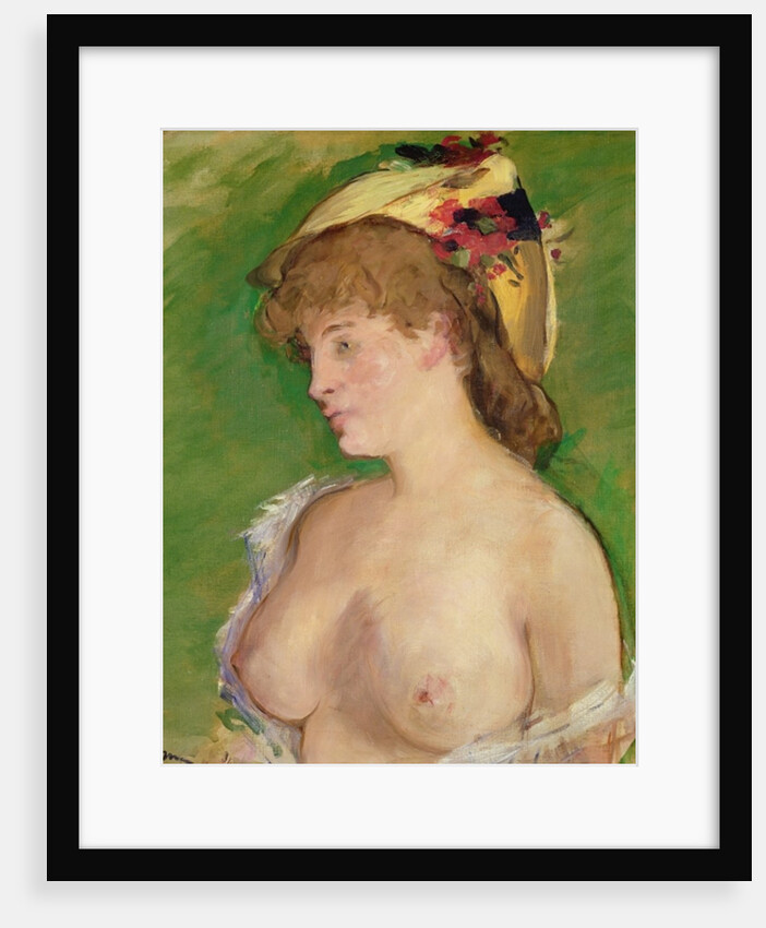 The Blonde with Bare Breasts, 1878 by Edouard Manet