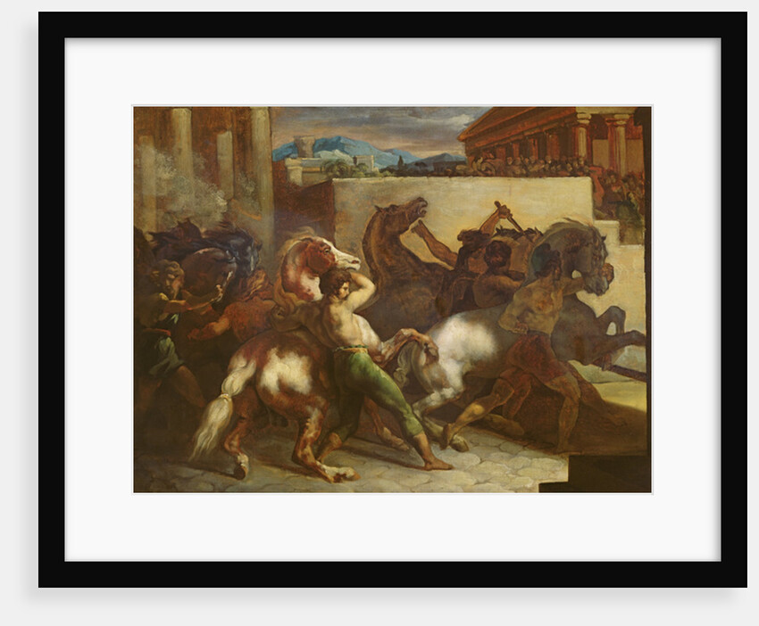 The Wild Horse Race at Rome, c.1817 by Theodore Gericault