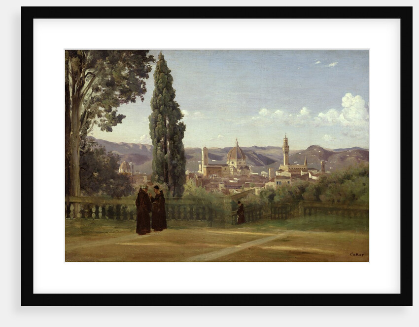 View of Florence from the Boboli Gardens, c.1834-36 by Jean Baptiste Camille Corot