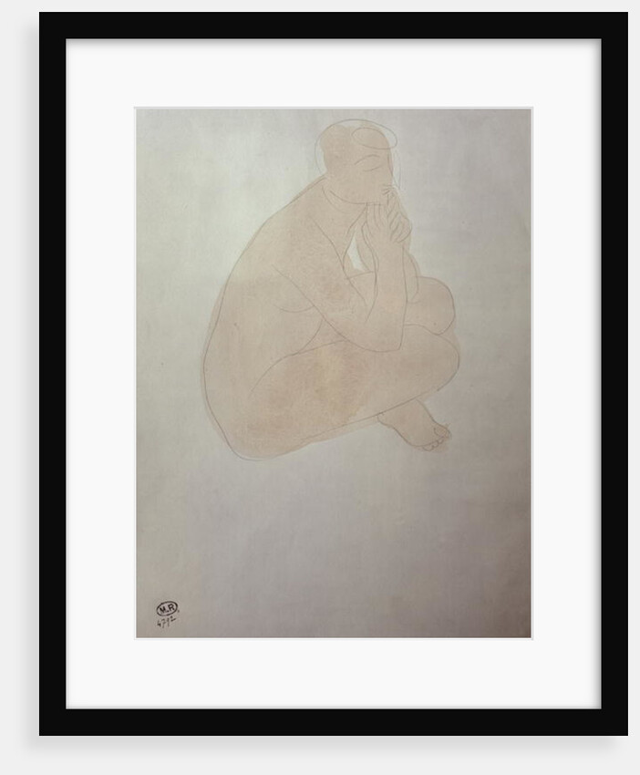 Woman Sitting Cross-Legged by Auguste Rodin