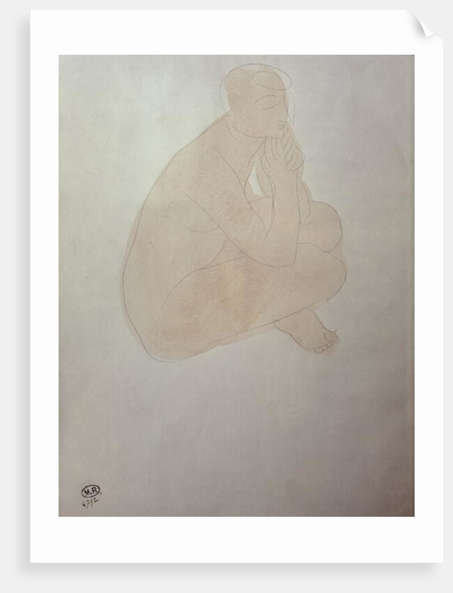 Woman Sitting Cross-Legged by Auguste Rodin