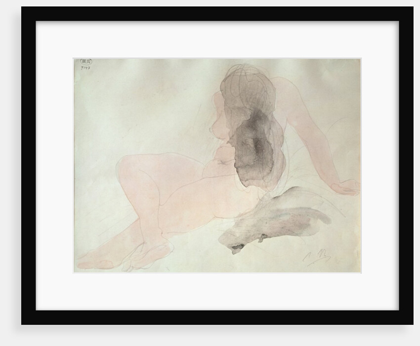 Seated Nude with Dishevelled Hair by Auguste Rodin