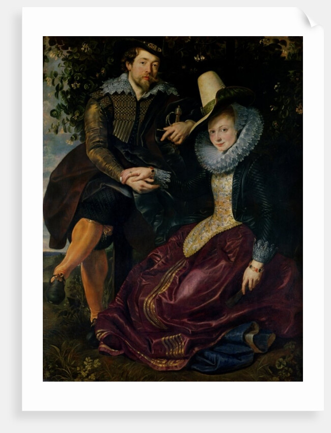 Self portrait with Isabella Brandt, his first wife, in the honeysuckle bower, c.1609 by Peter Paul Rubens