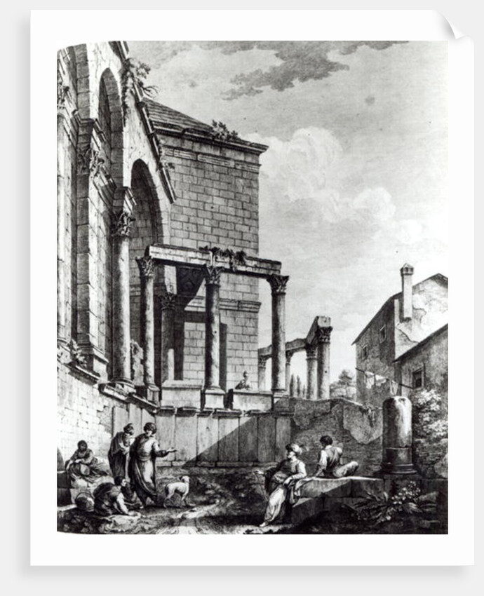 The Temple of Jupiter in the palace of Diocletian, Roman Emperor 284-305, at Split on the Dalmatian coast by Robert (after) Adam