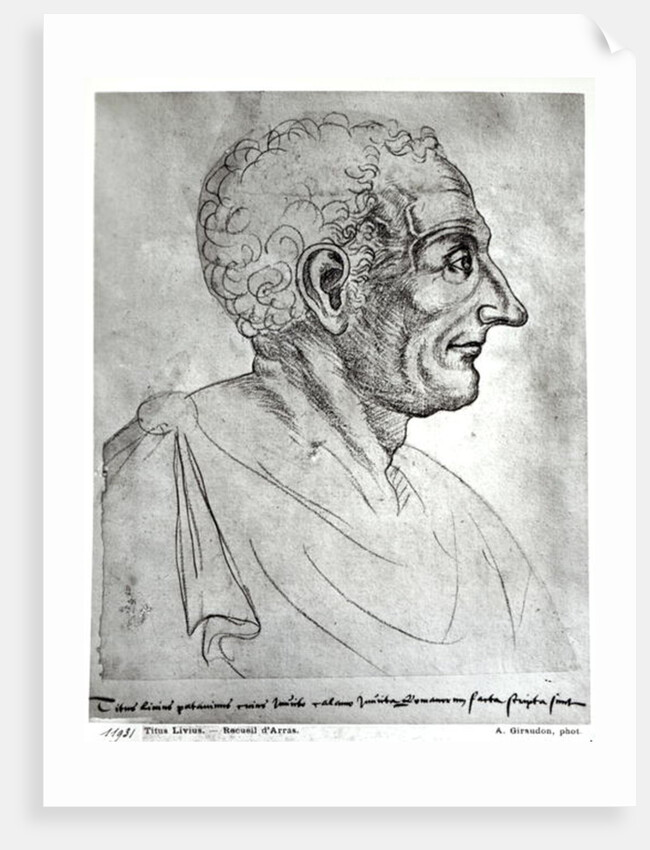 Portrait of Titus Livius known as Livy by Flemish School