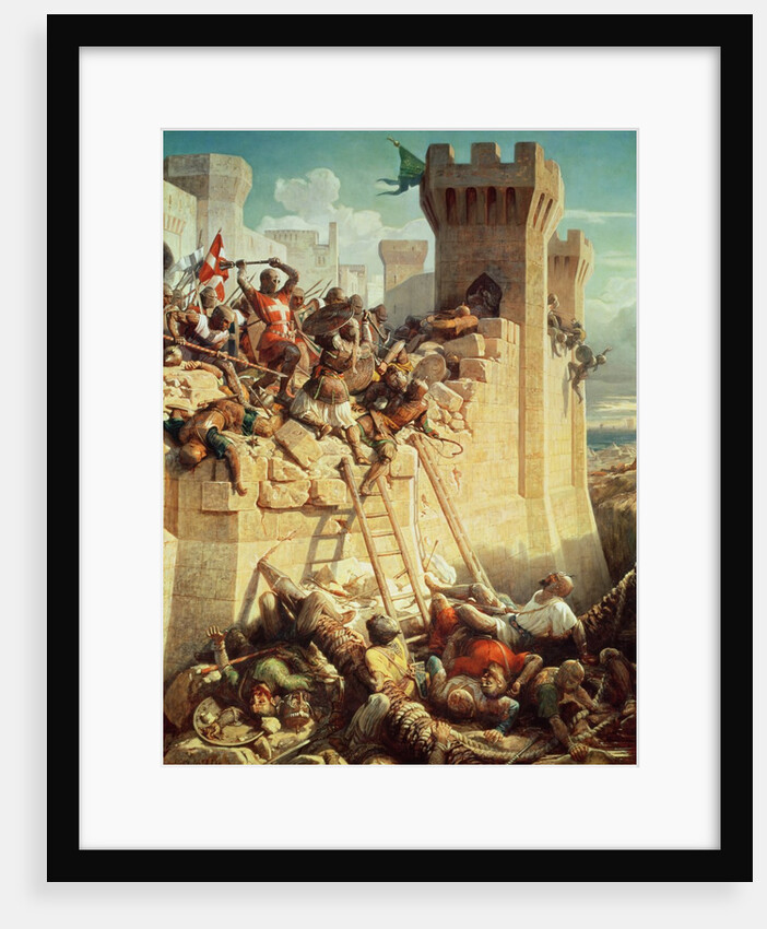 Guillaume de Clermont defending Ptolemais in 1291, 1845 by Dominique Louis Papety