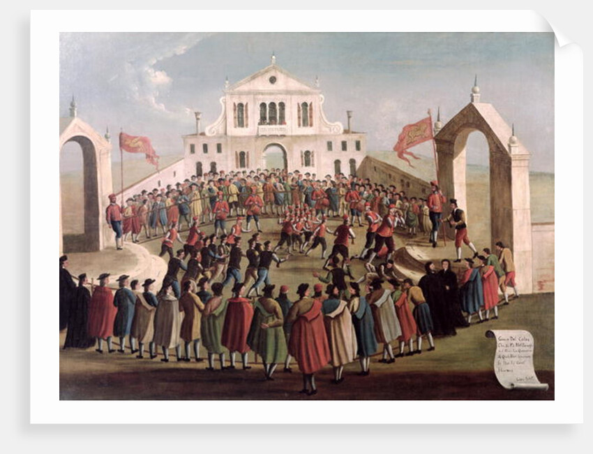 Game of Football at Sant'Alvise, Venice by Gabriele Bella