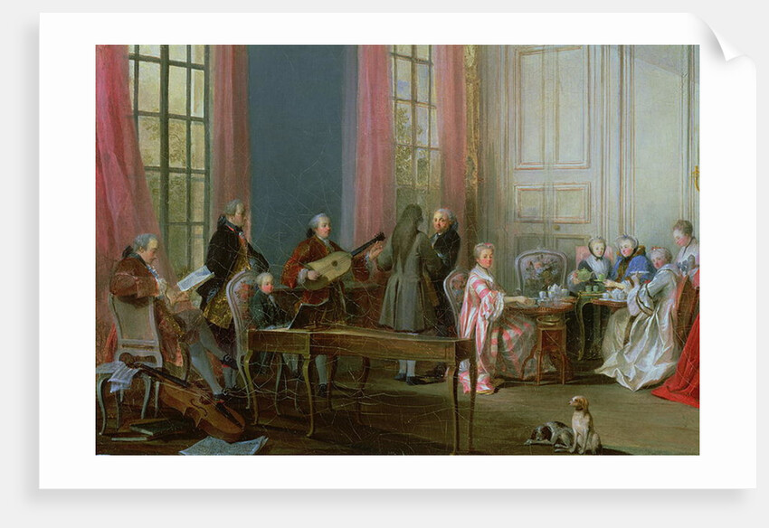 The Young Mozart at the clavichord by Michel Barthelemy Ollivier or Olivier