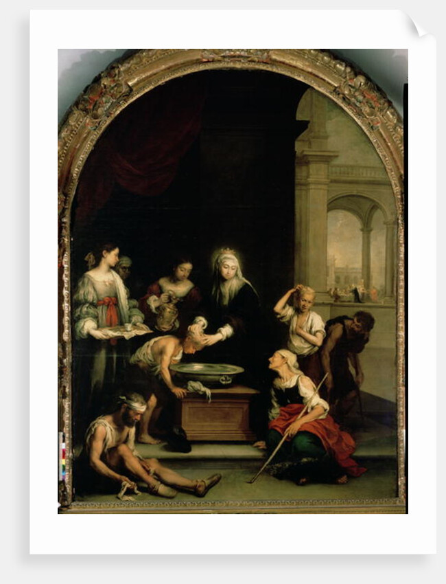 St. Elizabeth of Hungary tending the sick and leprous, c.1671-74 by Bartolome Esteban Murillo