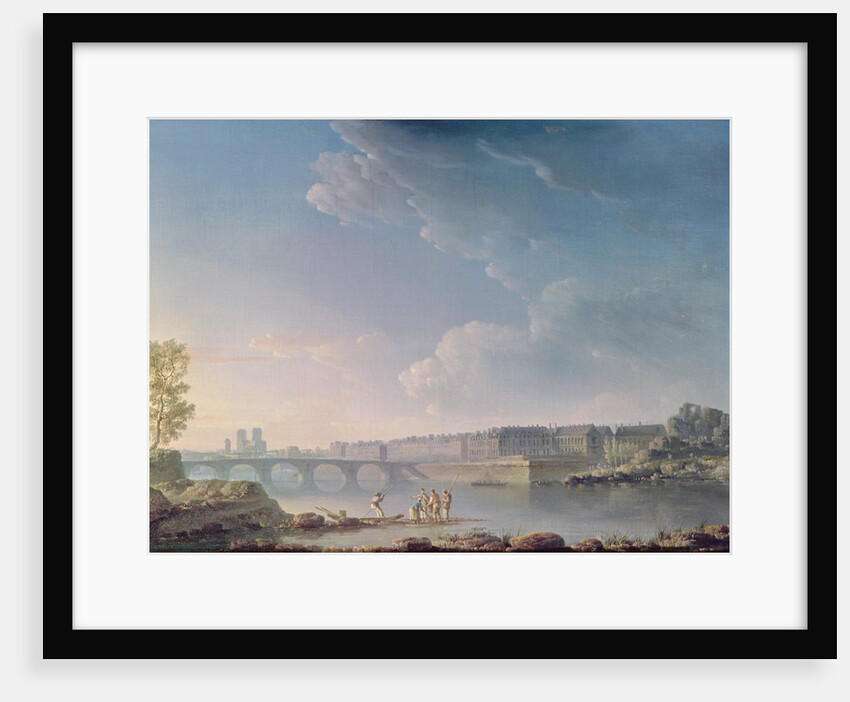 The Ile Saint-Louis and the Pont de la Tournelle, c.1780 by Alexandre Jean Noel